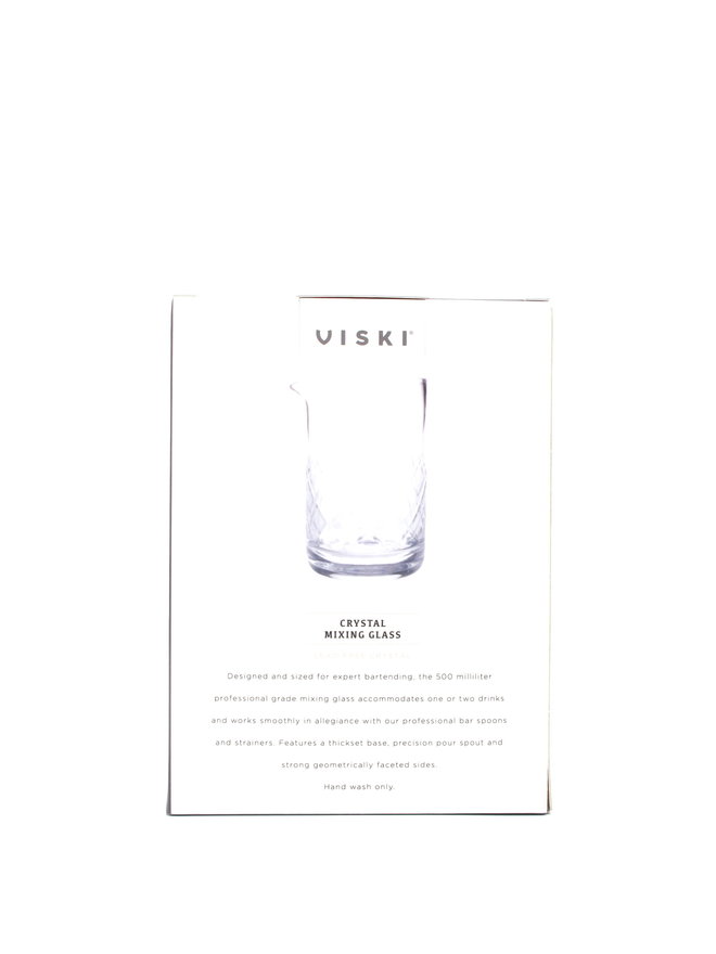 Viski Small Lead Free Crystal Mixing Glass 17 oz.
