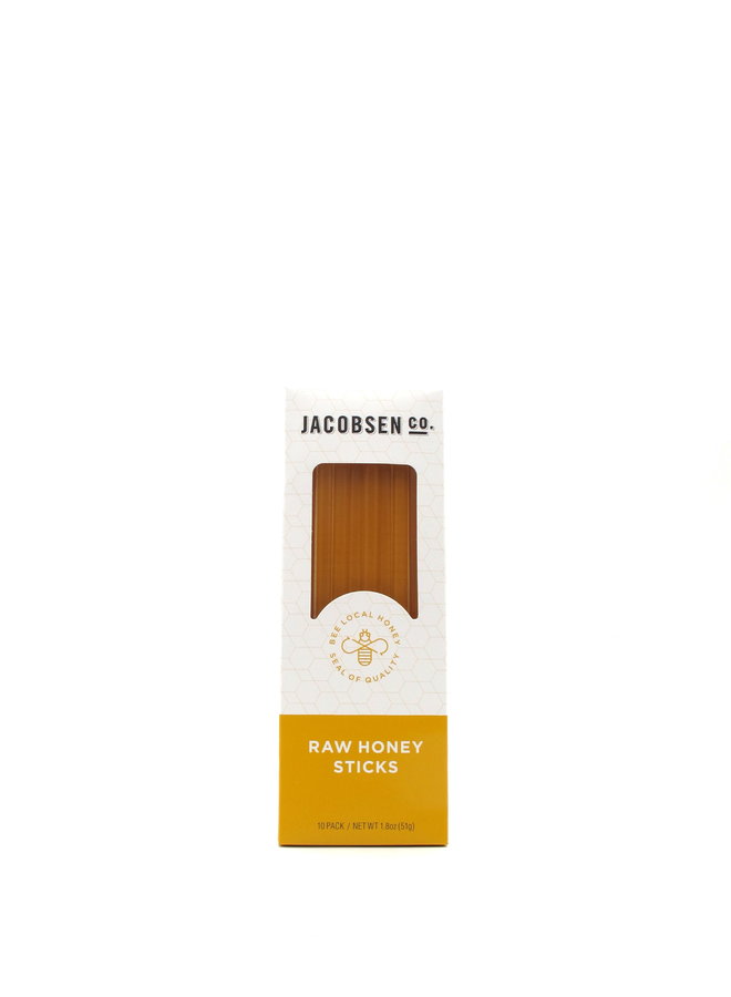 Jacobsen Pure Honey Sticks 10-Pack