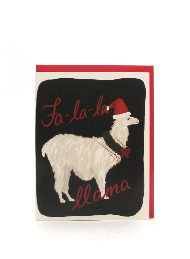 Slightly Fa La La Llama Card