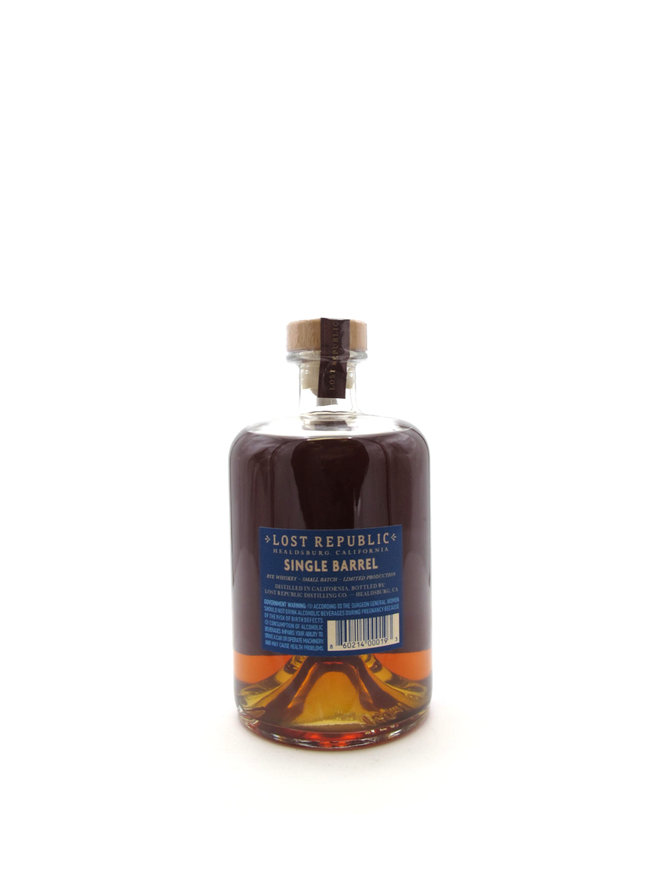 Lost Republic Single Barrel Rye 750mL