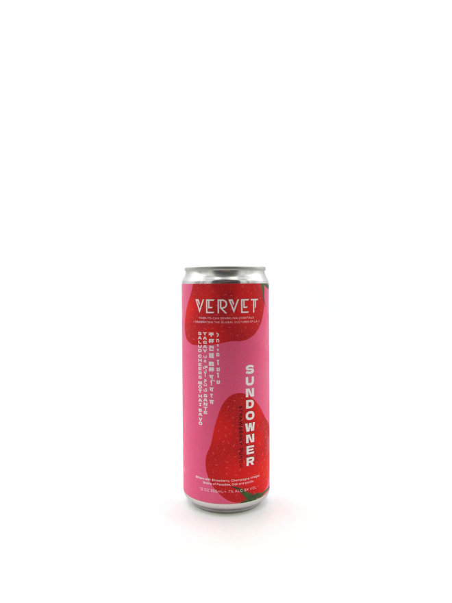 Vervet "Sundowner" Strawberry Spritz 12oz can