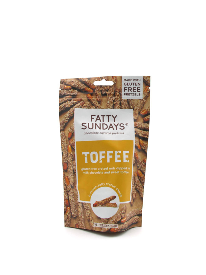 Fatty Sundays Gluten Free Toffee Chocolate Covered Pretzels