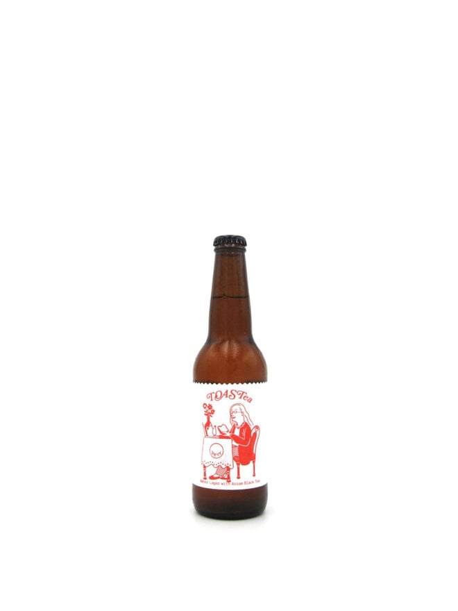 Ugly Half ToasTEA Amber Lager with Assam Black Tea 330ml