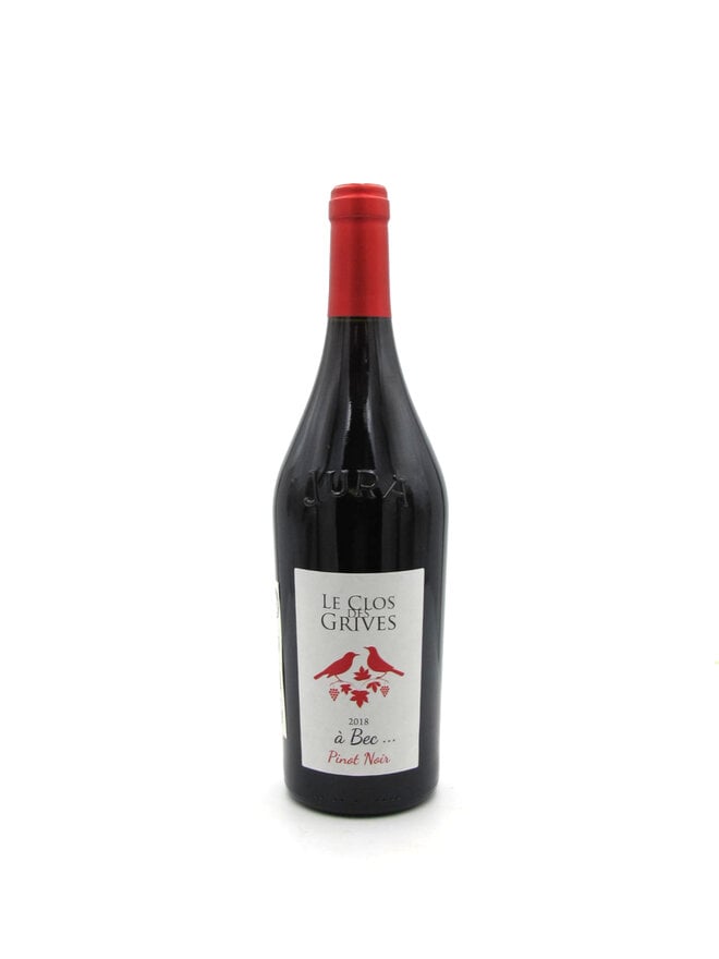 2018 Les Clos des Grives  Côtes du Jura Pinot Noir 'à Bec...' 750mL