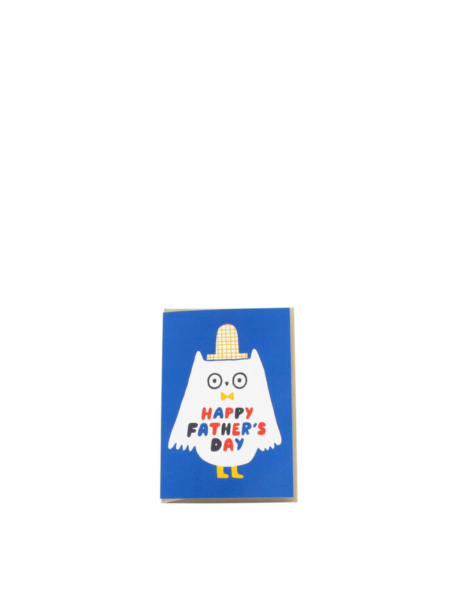 Father's Day Owl Egg Press Greeting Card