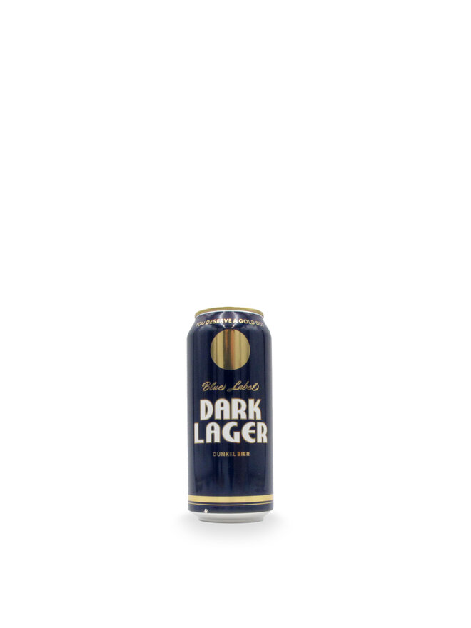 Gold Dot Blue Label Dark Lager 16oz