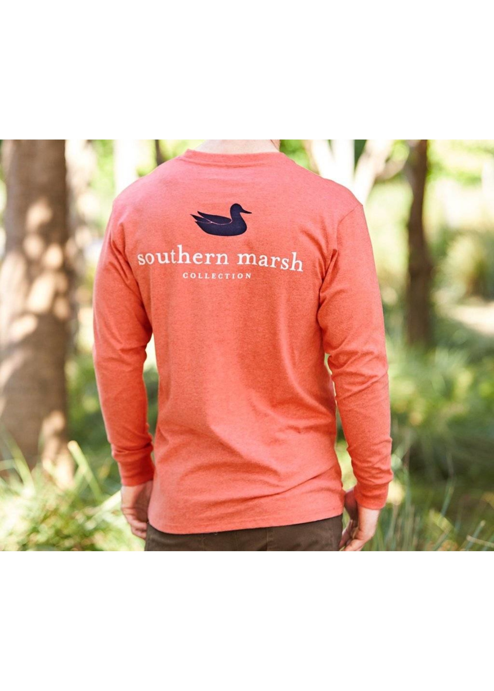 Southern Marsh Authentic Tee - Heather - Long Sleeve