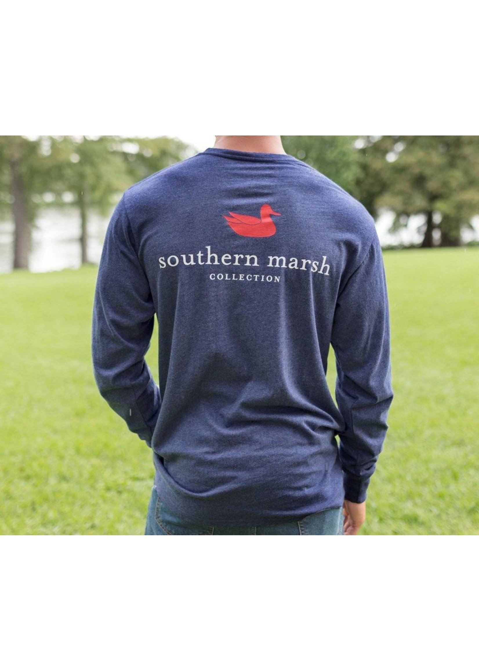 Southern Marsh Authentic Tee - Heather - Long Sleeve
