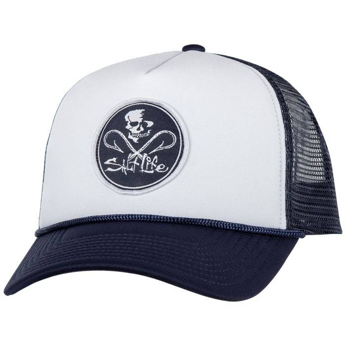 salt life skull and hooks hat