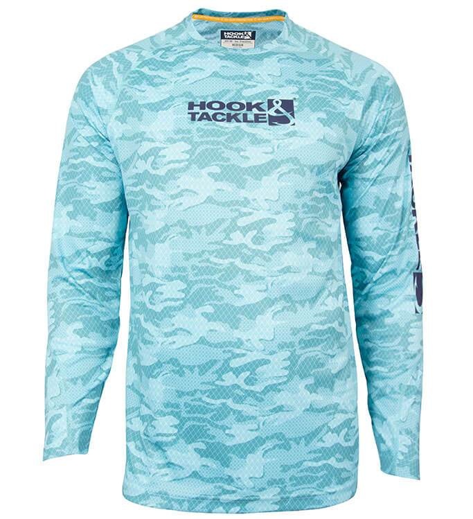 Men's Geo Camo L/S UV Fishing Shirt - King Frog Clothing & The LilyPad ...