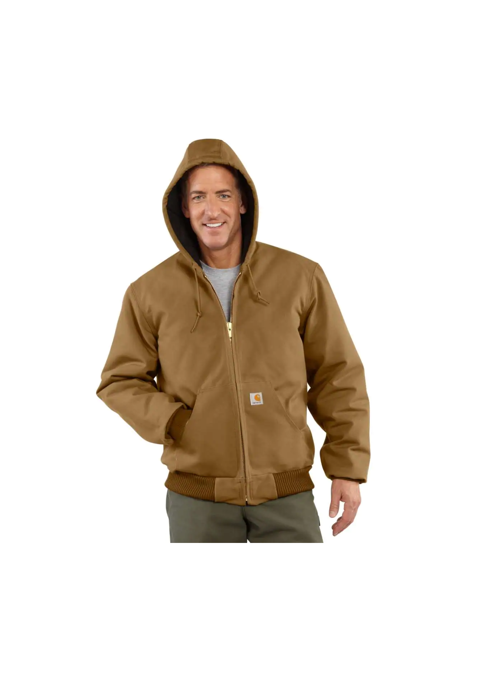 quilted flannel lined duck active jacket