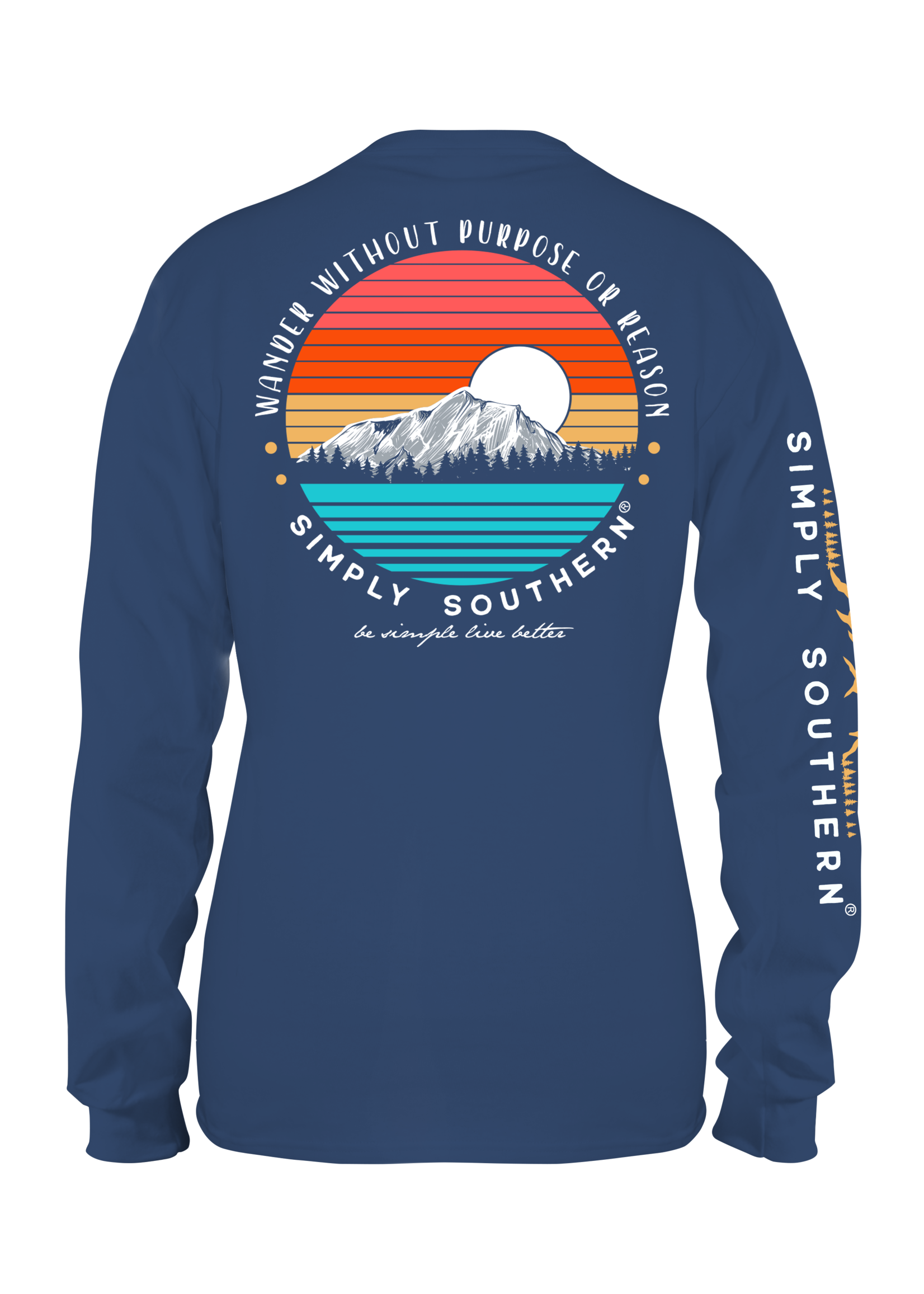 Simply Southern Collection Youth Wander Without Purpose Long Sleeve T-Shirt