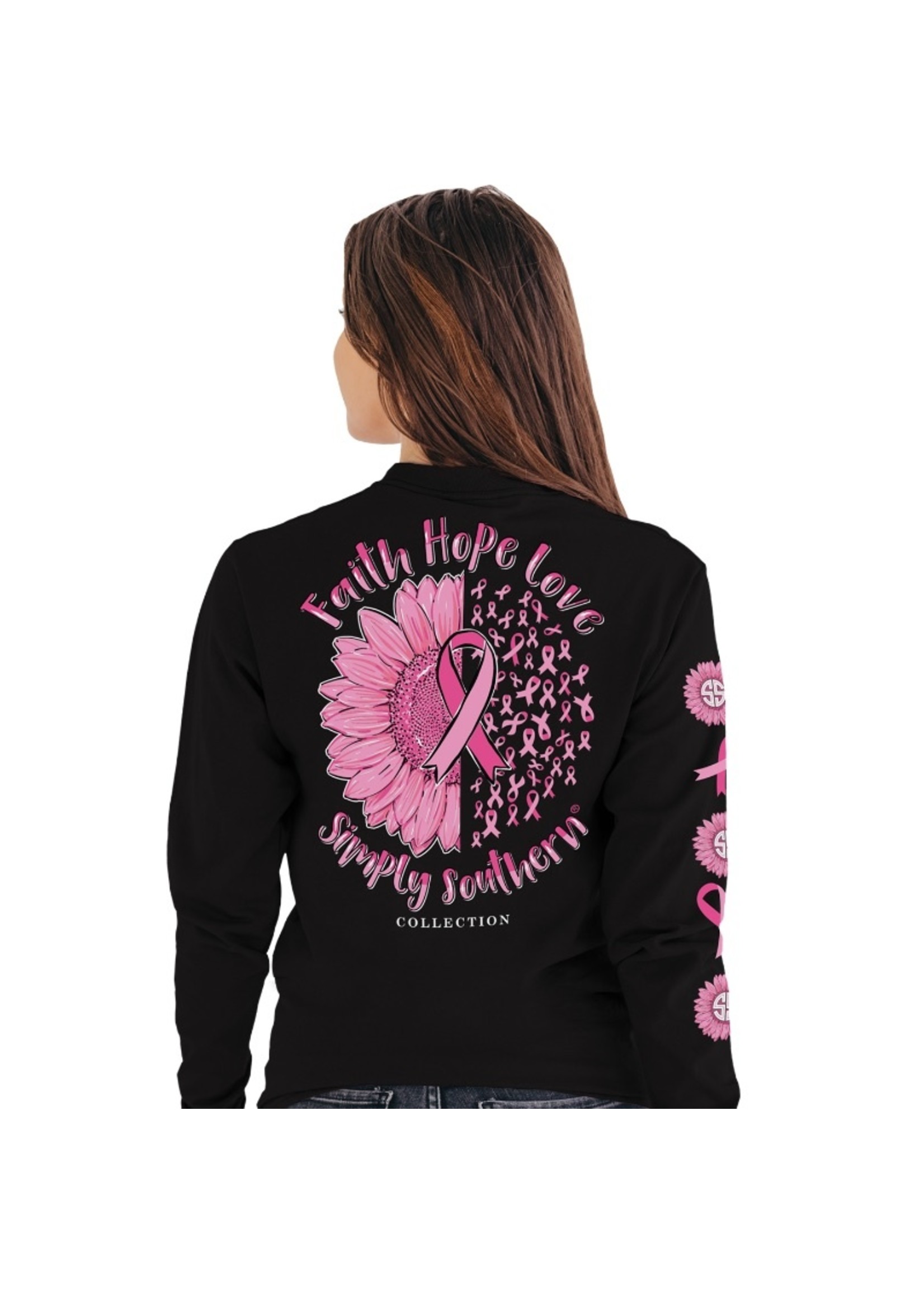 Simply Southern Collection Faith, Hope, Love Long Sleeve T-Shirt