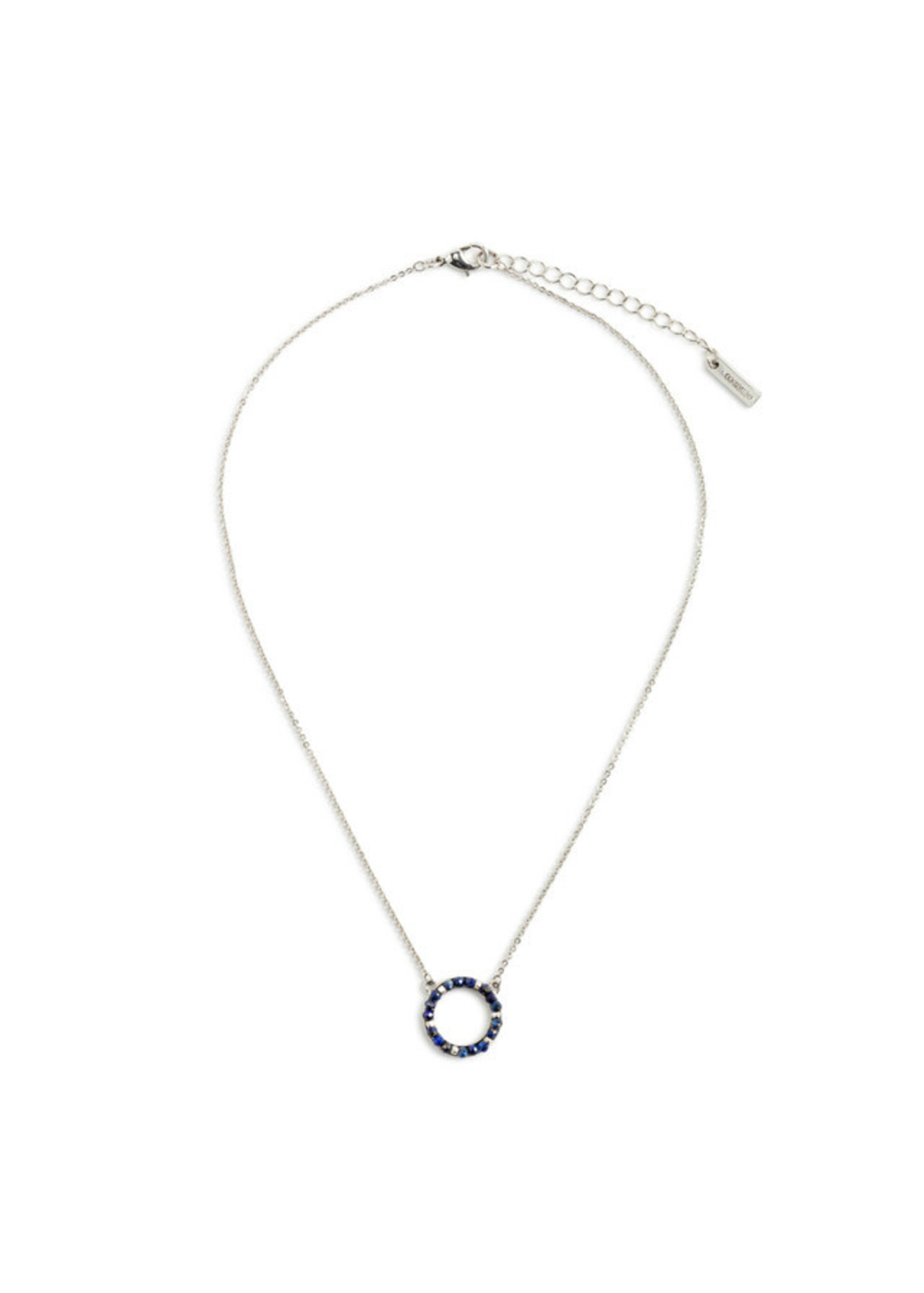 Demdaco Circle Necklace - Blue/Silver