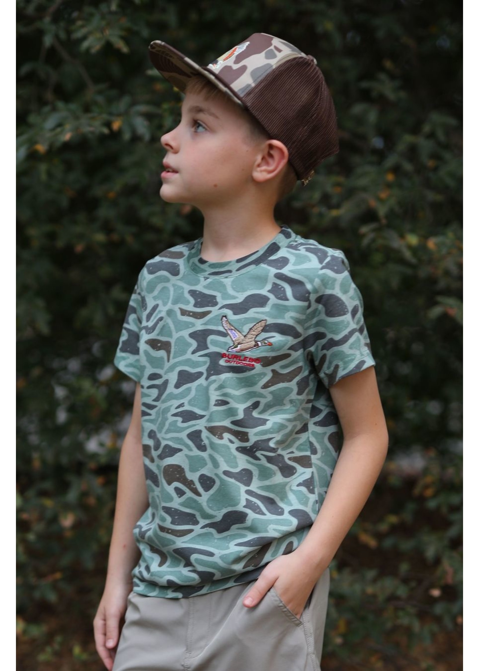 BURLEBO Youth - Retro Duck Camo Tee