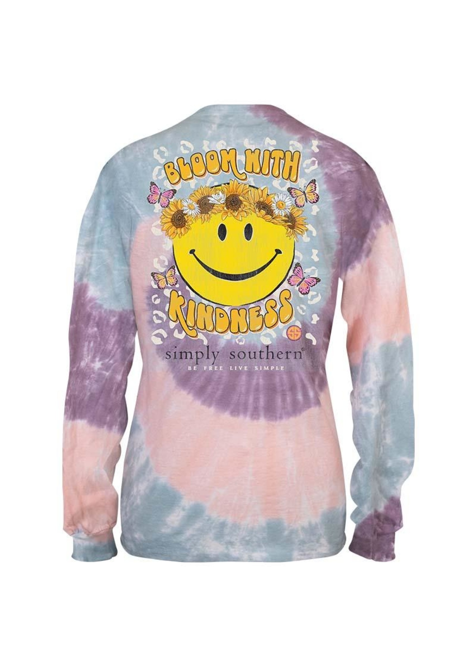 Simply Southern Collection Youth Bloom With Kindness Long Sleeve T-Shirt