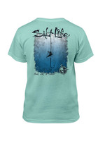 Salt Life Hook Line and Sinker Fade SS Youth