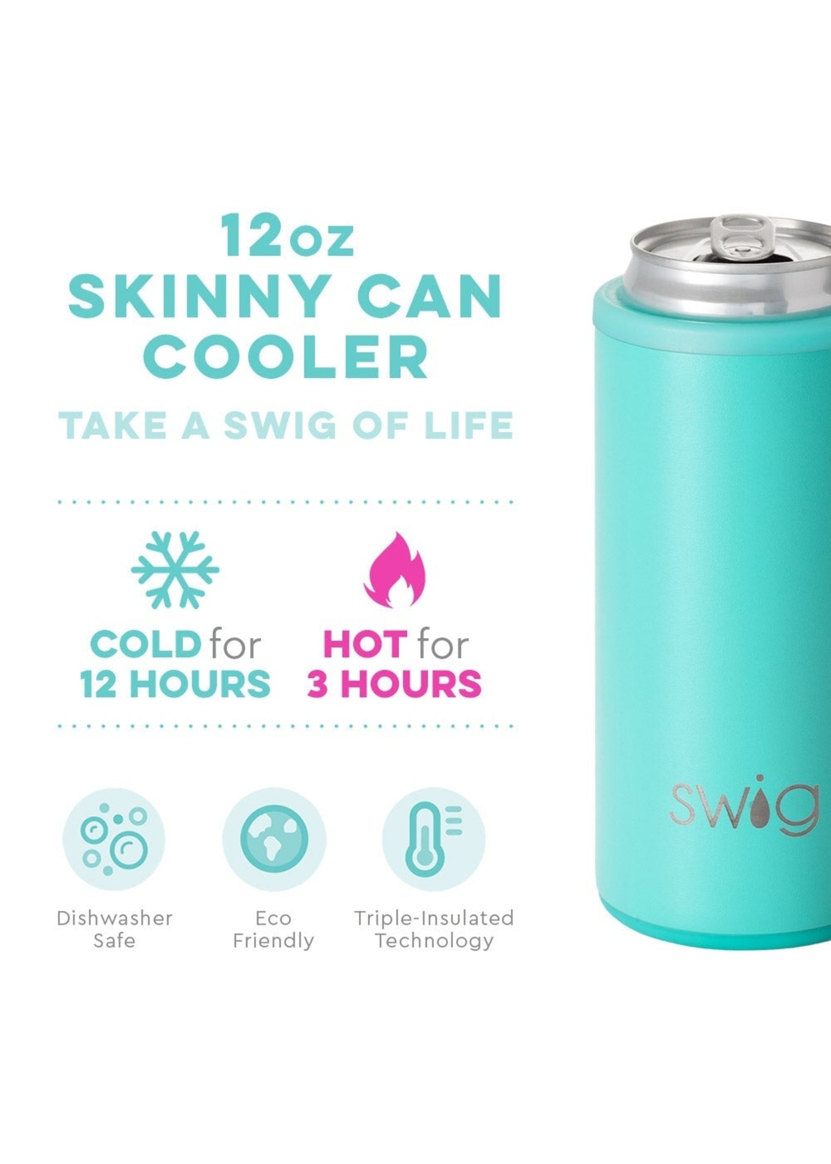 Swig Life Aqua Skinny Can Cooler (12oz)