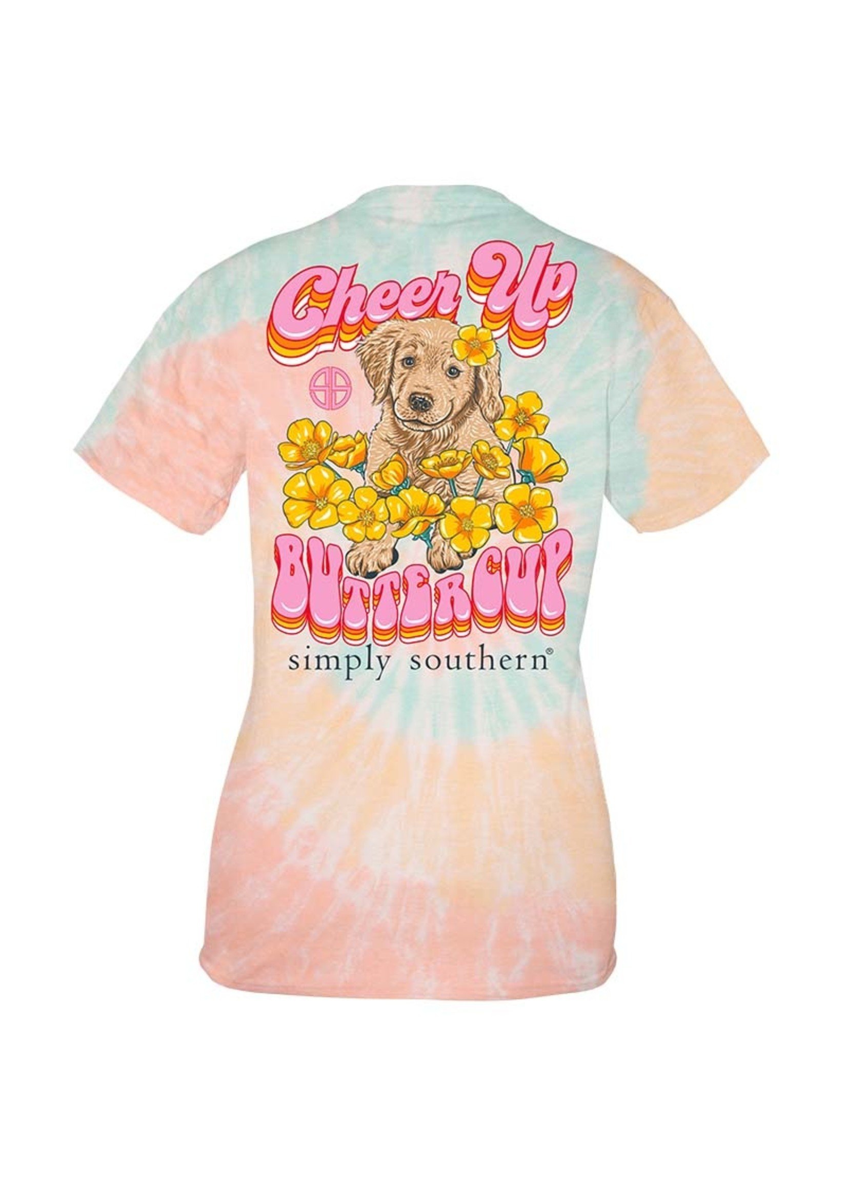 Simply Southern Collection Cheer Up Buttercup Short Sleeve T-Shirt