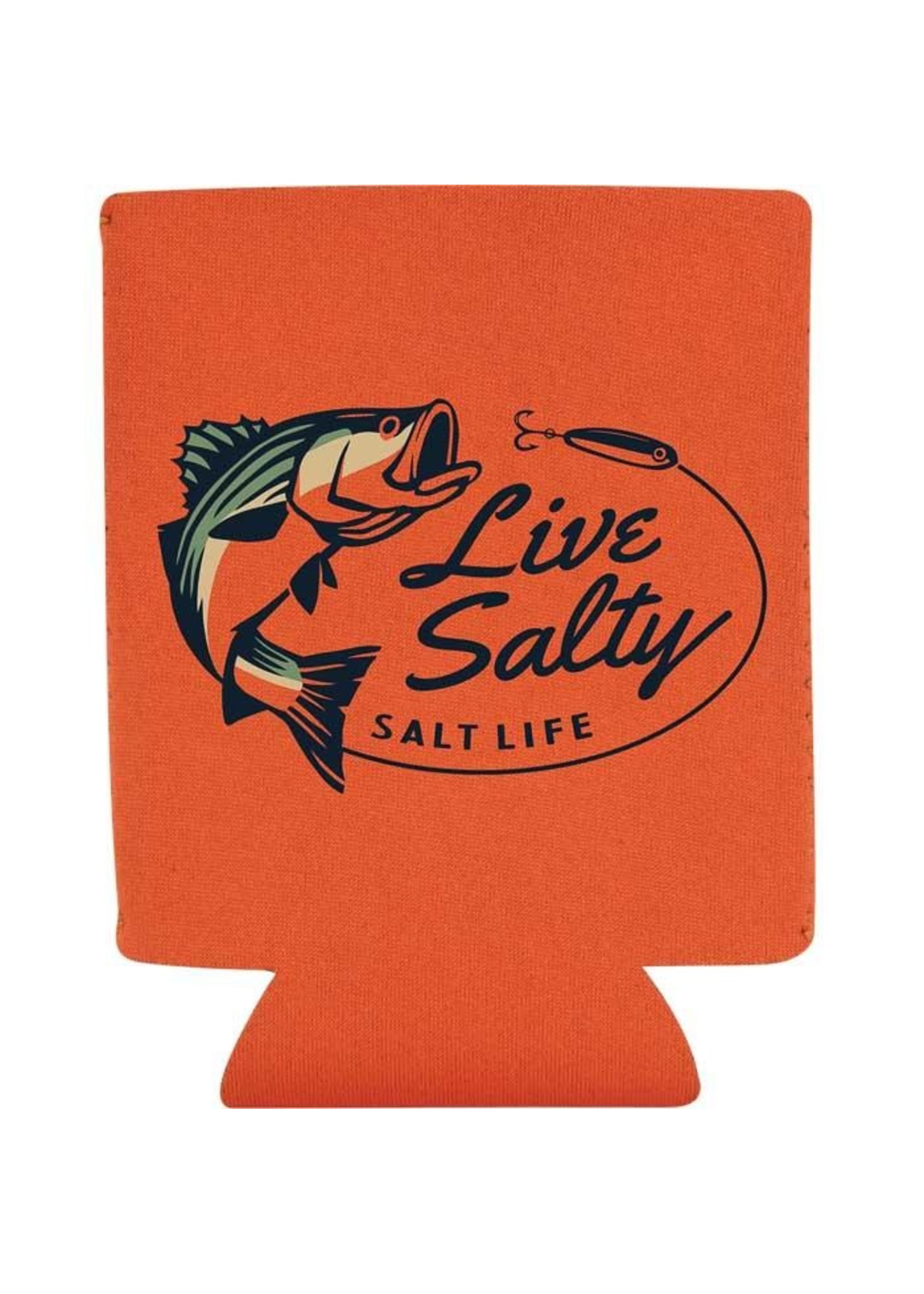 Salt Life Salty Striper Orange Can Holder
