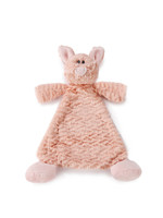 Demdaco Pudder Pig Rattle Blankie