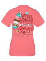 Simply Southern Collection Youth Never Settle For One Scoop Short Sleeve T-Shirt
