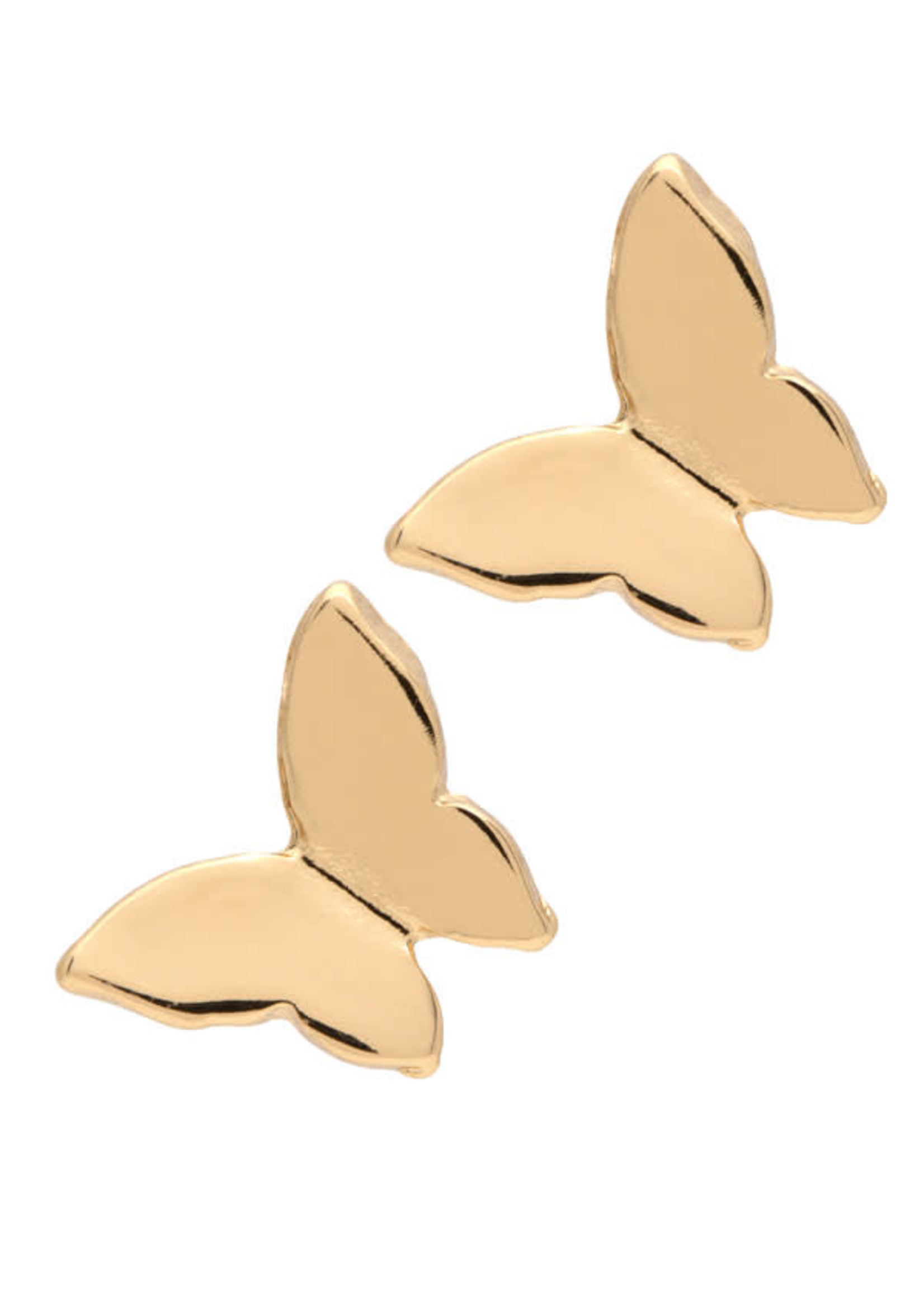 laura janelle Gold Butterfly Stud Earrings