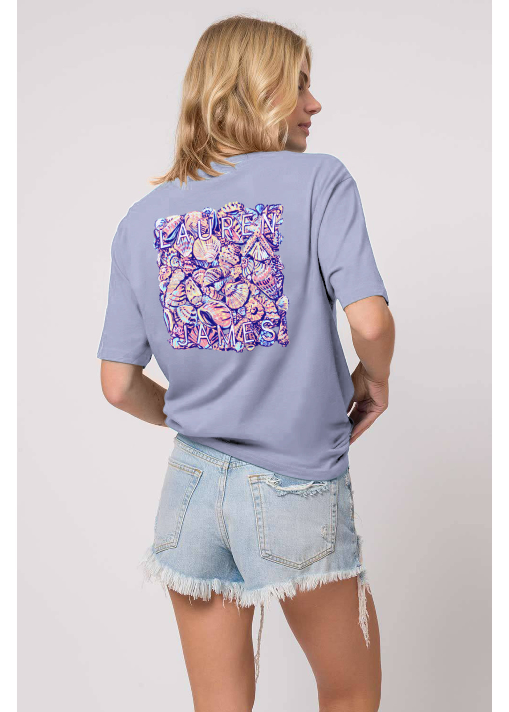 Lauren James Colorful Shells T-shirt - Lilac