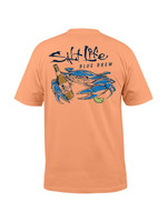 Salt Life Blue Brew Crab Short Sleeve T-Shirt