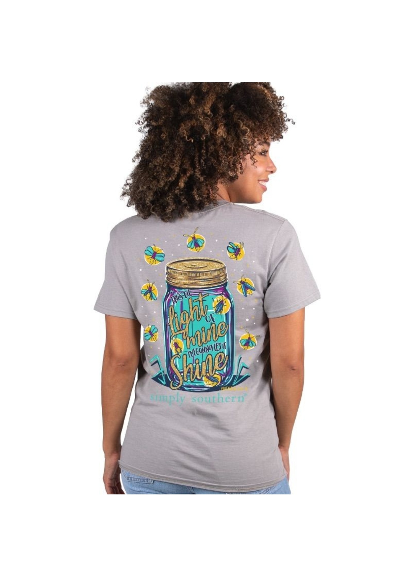 Simply Southern Collection Let It Shine Light Mason Short Sleeve T-Shirt