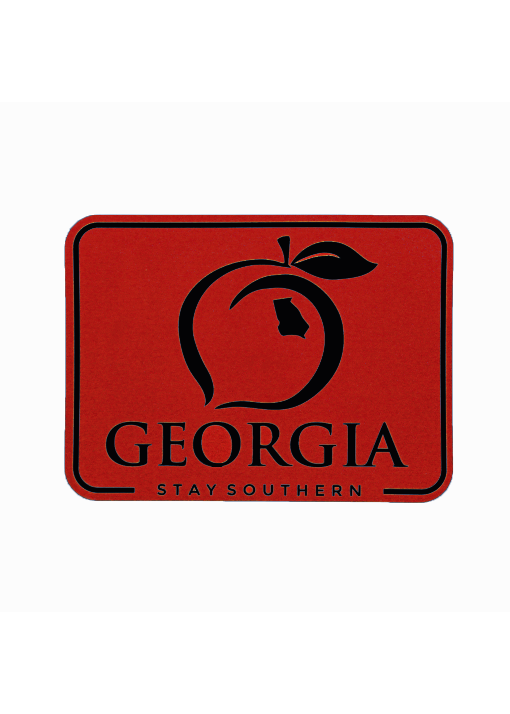 Peach State Pride Georgia Patch Decal