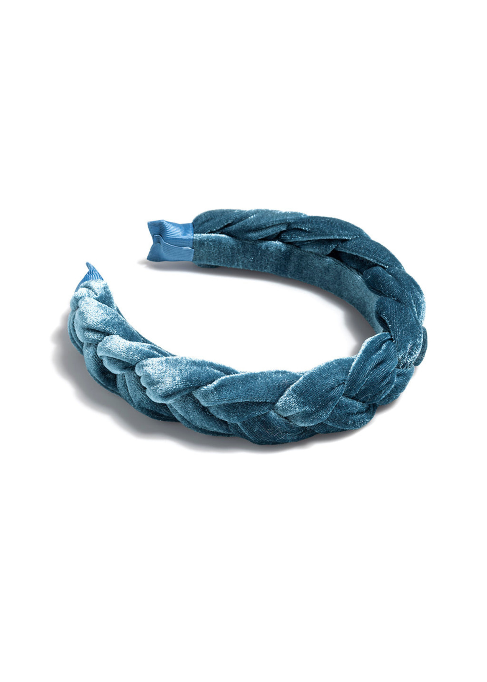Shiraleah Braided Velvet  Headband Blue