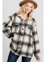 Jodifl Plaid Button-Up Flannel - Plus