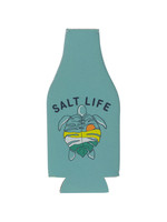 Salt Life Turtle Leaf Bottle Holder-Aruba Blue