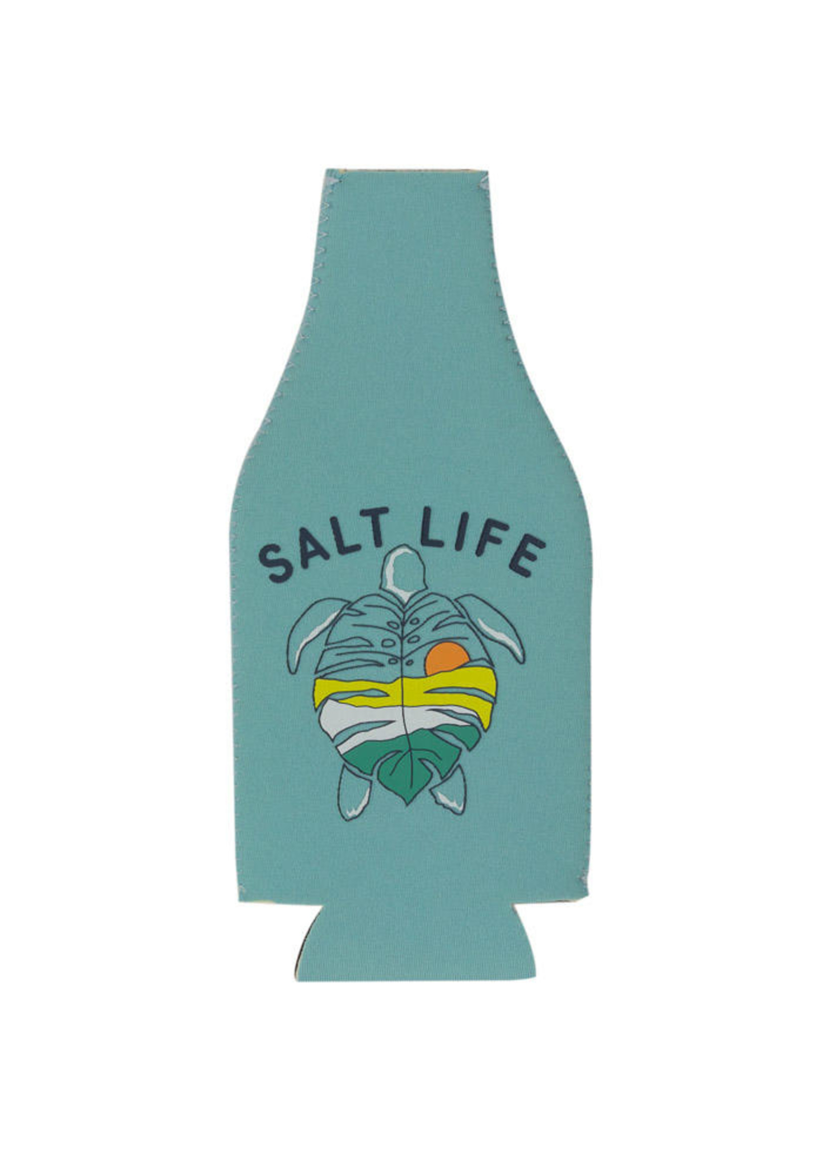 Salt Life Turtle Leaf Bottle Holder-Aruba Blue
