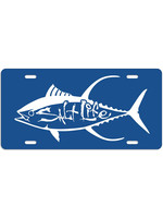 Salt Life Tuna License Plate-Royal