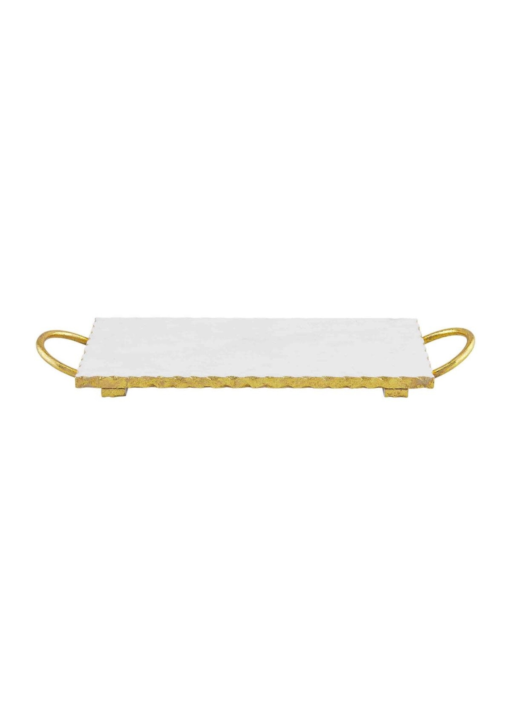 Mud Pie Gold & Marble Board With Handles