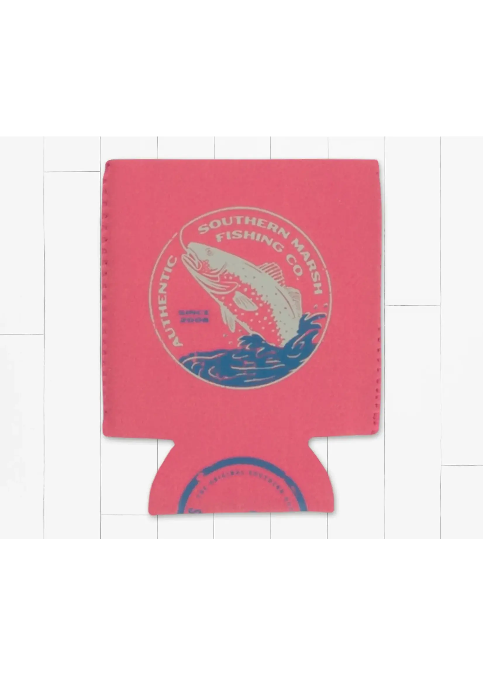 Southern Marsh Hooked Up Coozie - Rhubarb