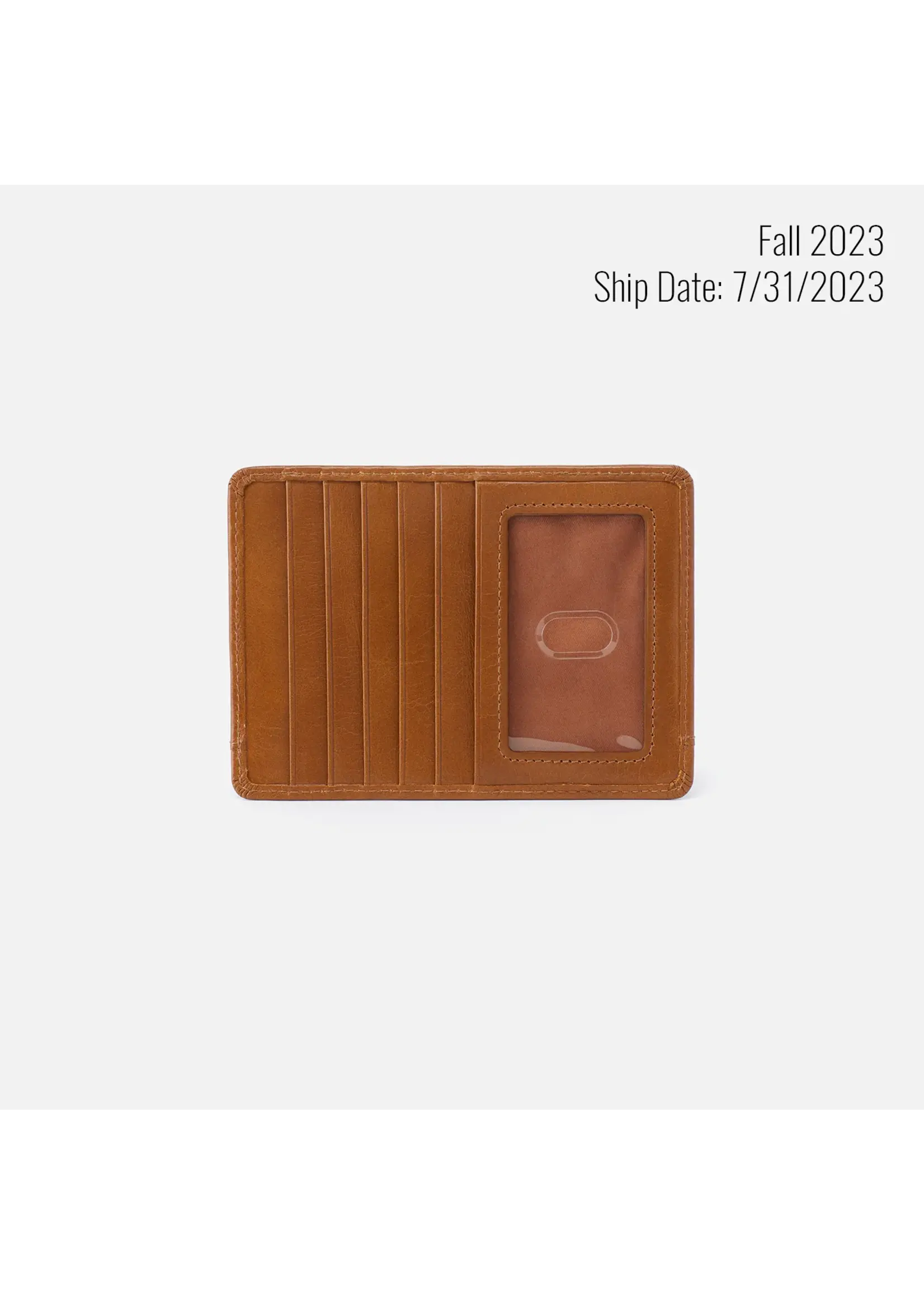 Hobo Euro Slide Credit Card Wallet - Polished Leather