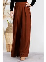Stylive Solid Loose Fit Wide Leg Pants