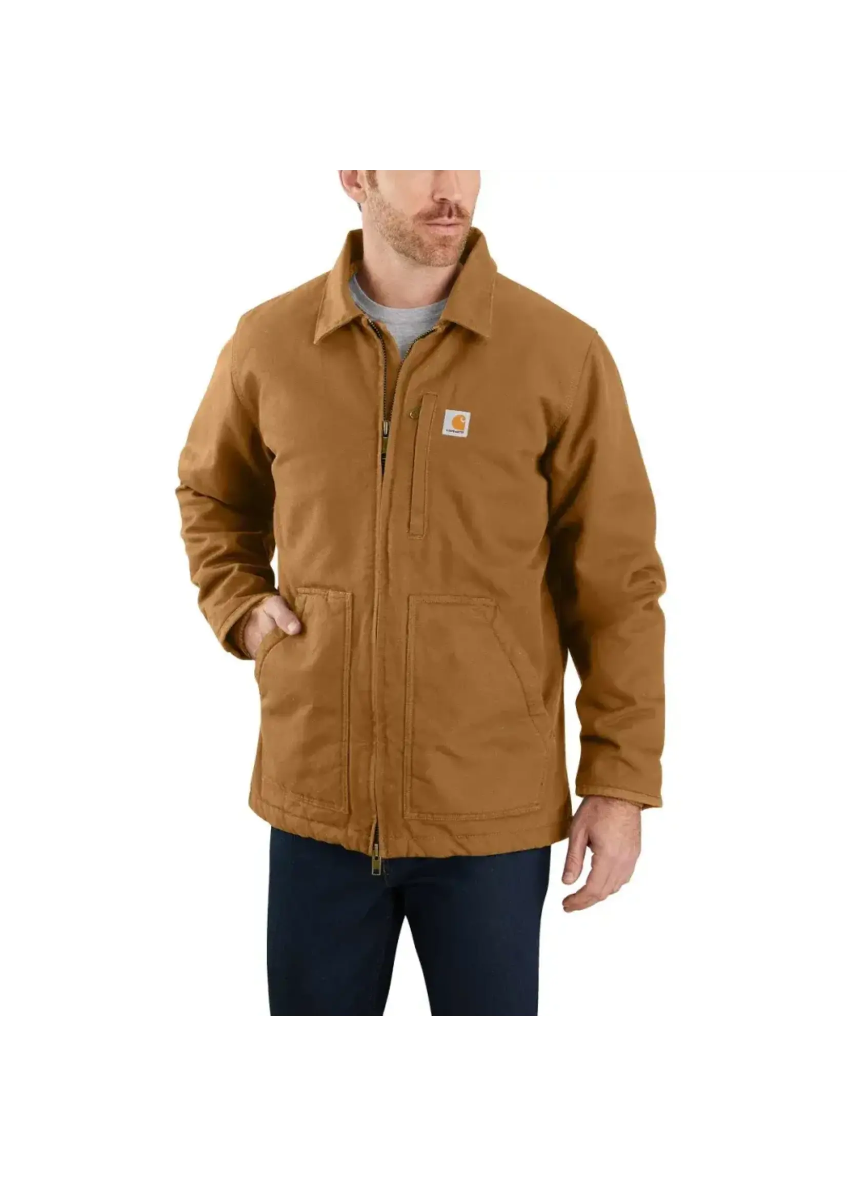 Carhartt Loose Fit Washed Duck Sherpa-Lined Coat  - Tall