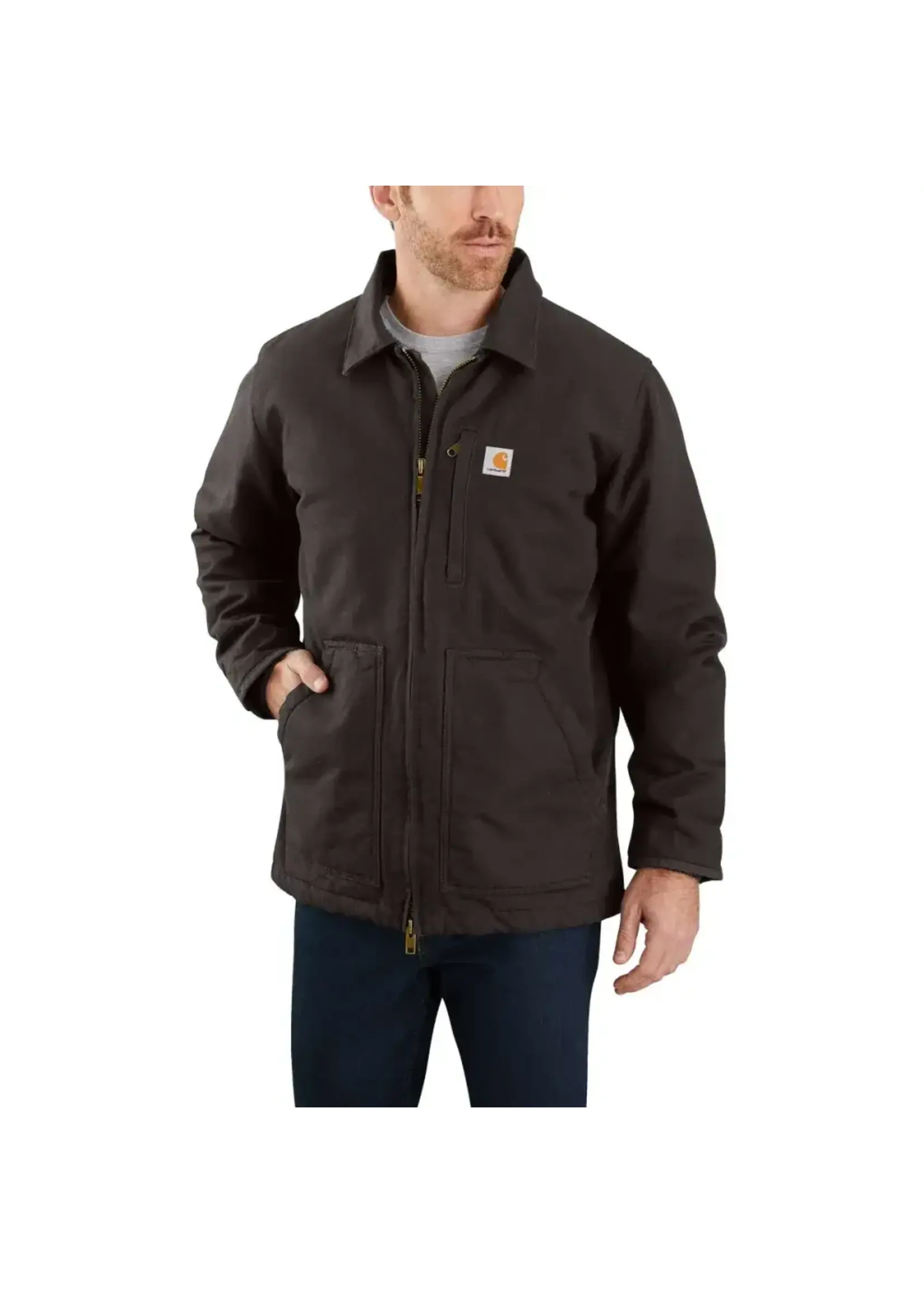 Carhartt Loose Fit Washed Duck Sherpa-Lined Coat  - Tall