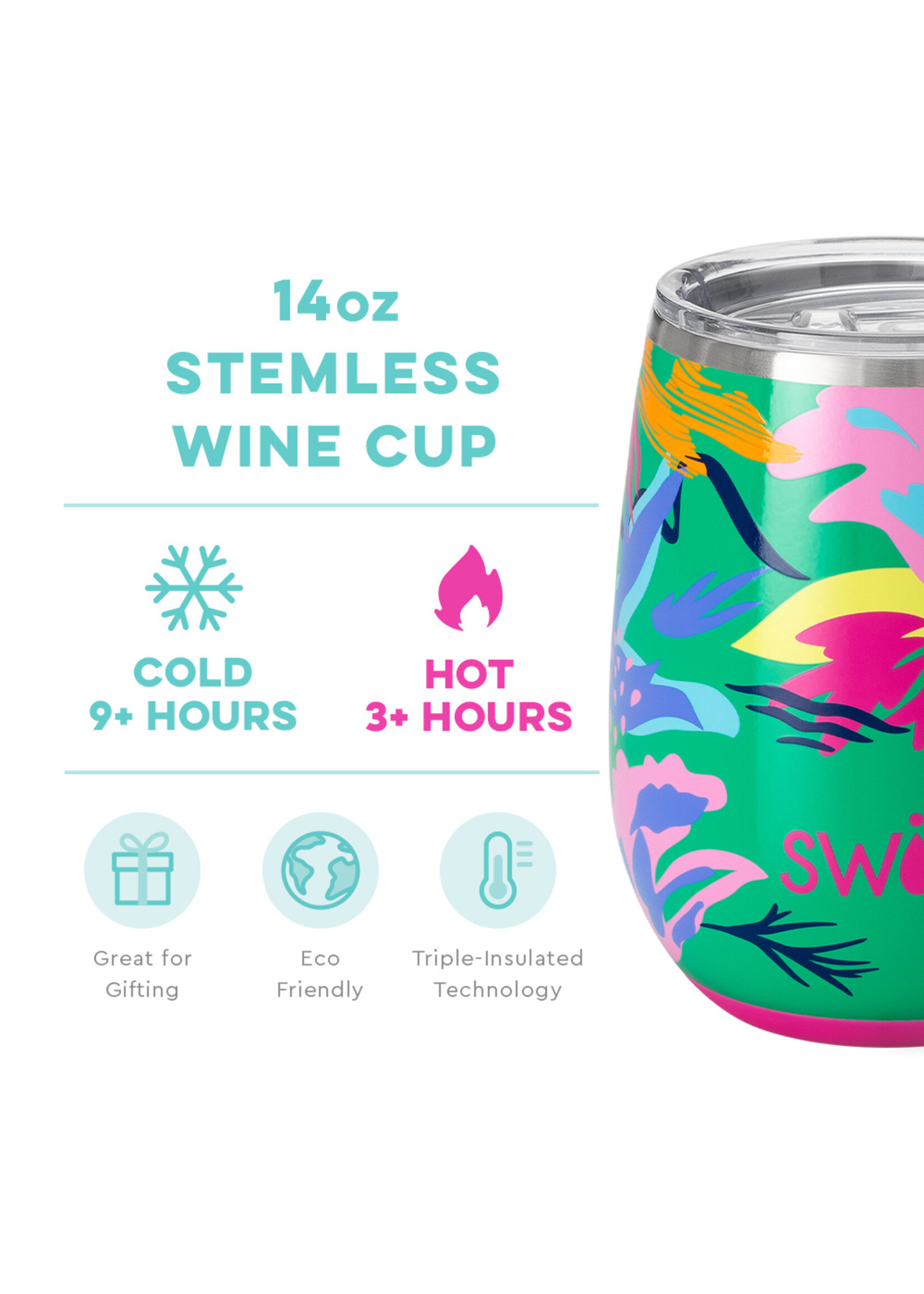 Swig Life Paradise Stemless Wine Cup (14oz)