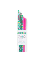 Swig Life Paradise + Hot Pink Reusable Straw Set