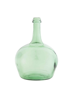 Mud Pie Green Bottleneck Glass Vase