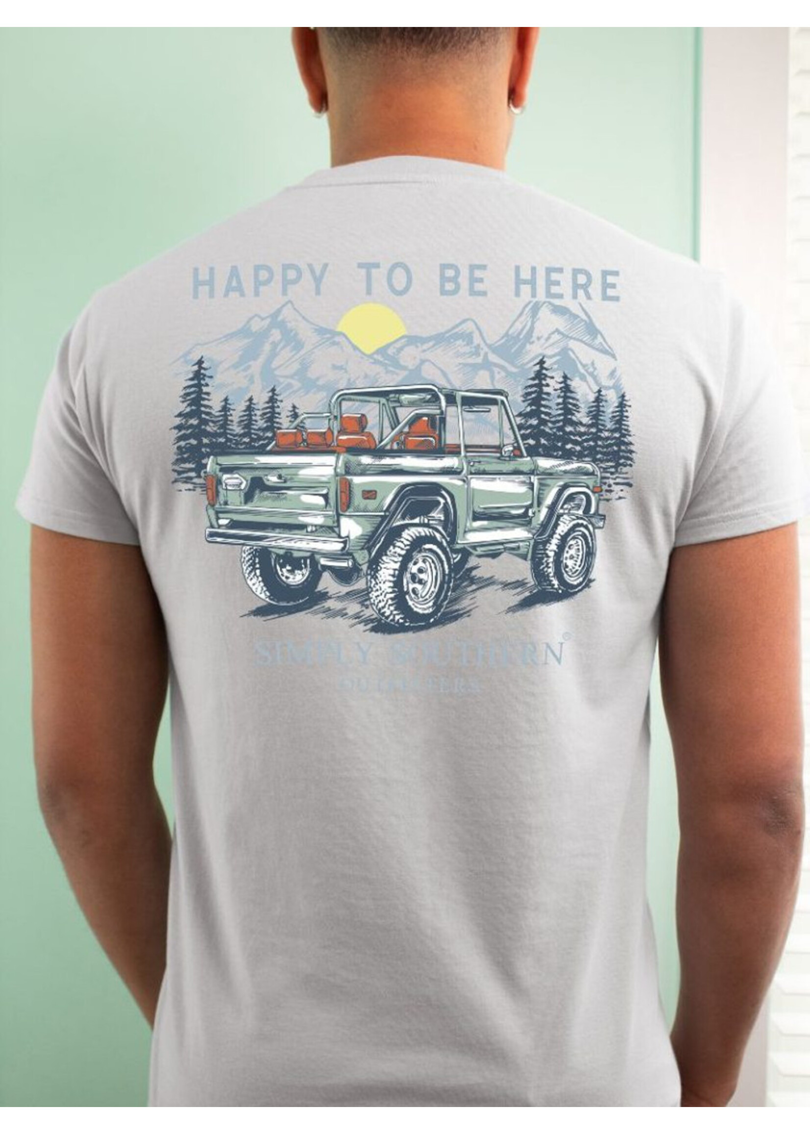 Simply Southern Collection Happy To Be Here SS T-Shirt