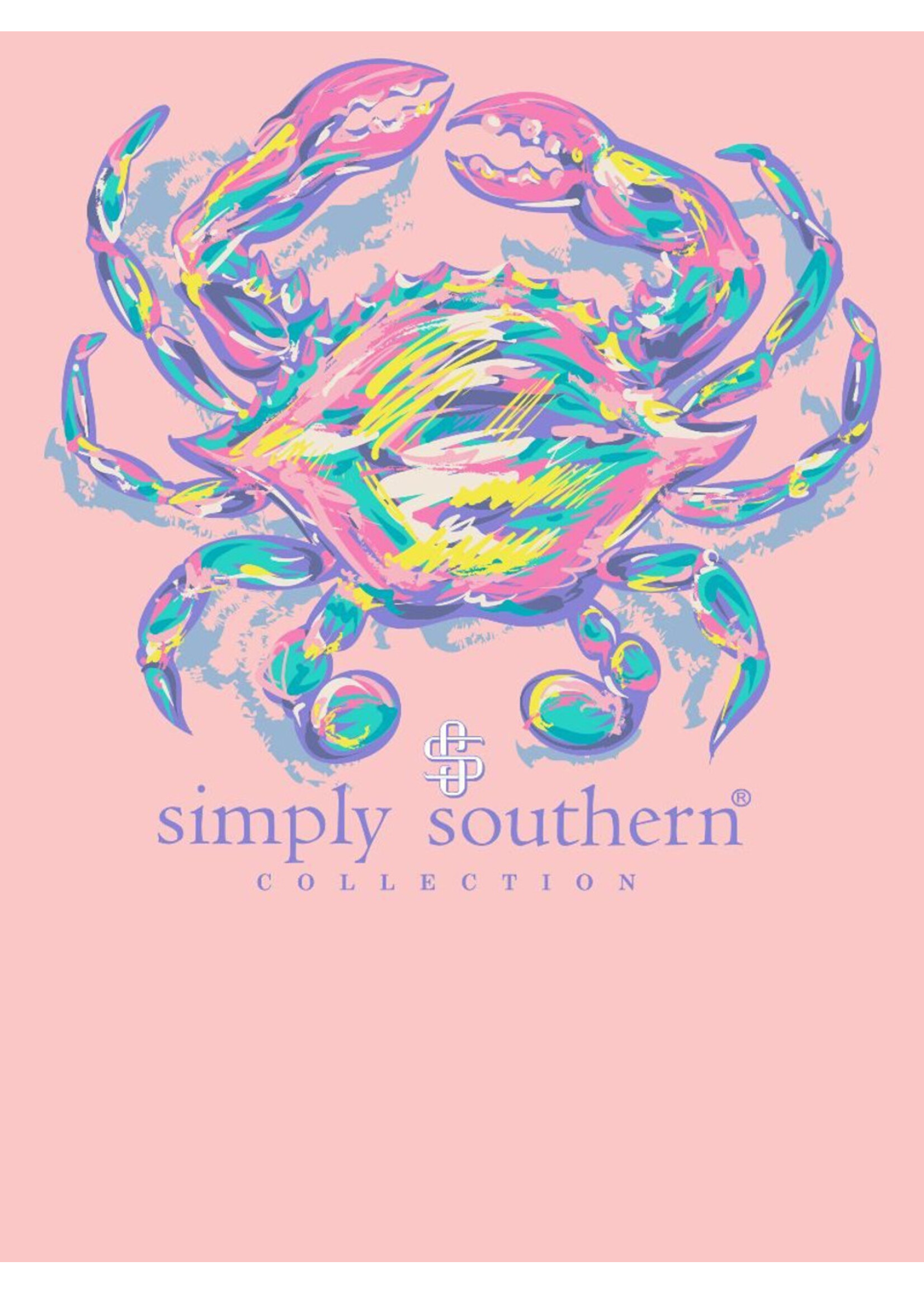 Simply Southern Collection Colorful Crab Short Sleeve T-Shirt