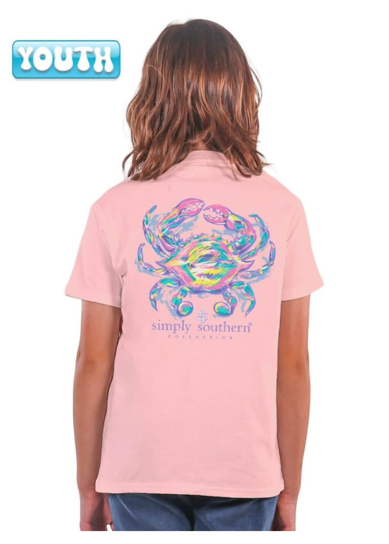 Simply Southern Collection Youth Colorful Crab SS T-Shirt