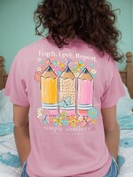 Simply Southern Collection Teach, Love, Repeat SS T-Shirt