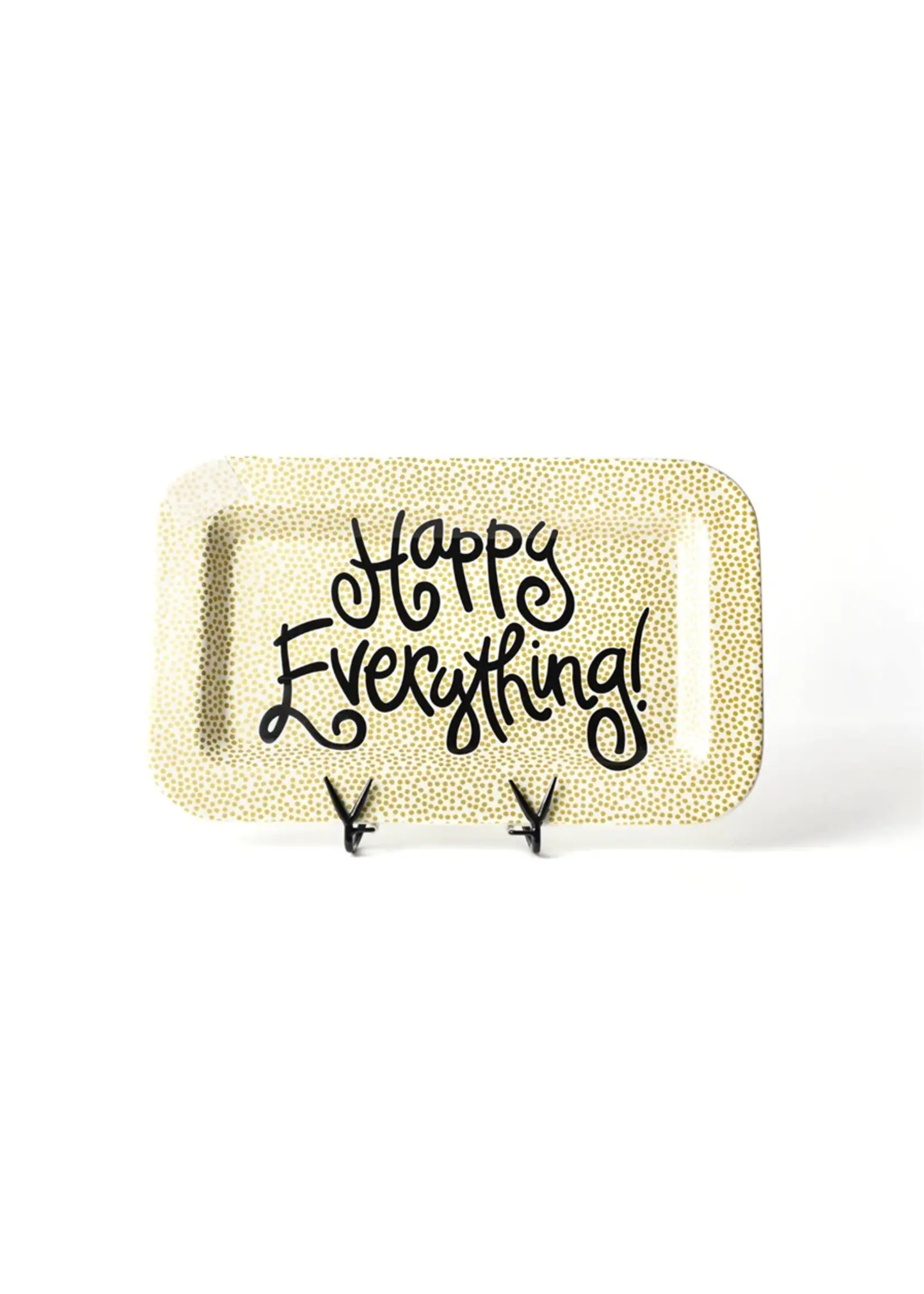 Happy Everything Gold Small Dot Happy Everything Mini Rectangle Platter